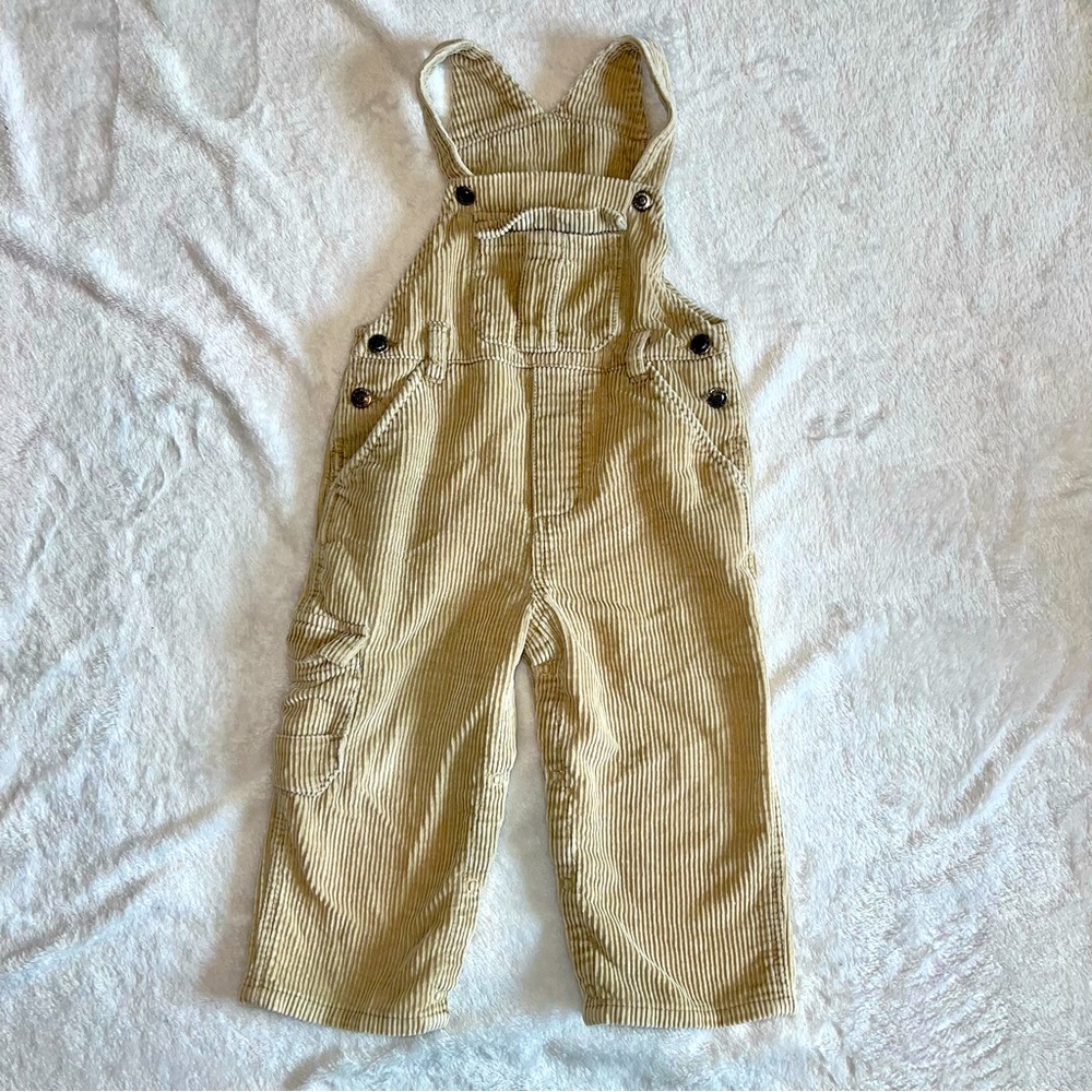 Baby/Toddler Corduroy Khaki Overalls - Size  24M - Retails $35